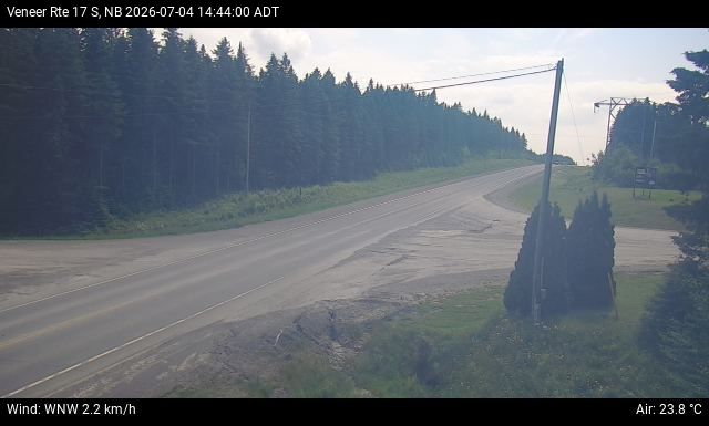 Web Cam image of Veneer (NB Highway 17)