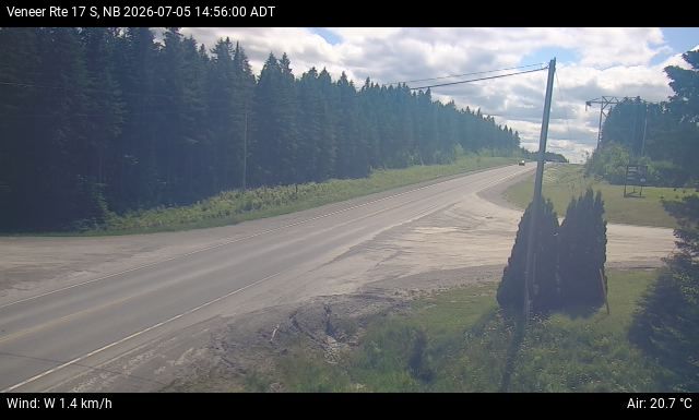 Web Cam image of Veneer (NB Highway 17)