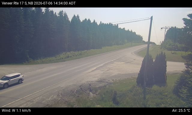 Web Cam image of Veneer (NB Highway 17)