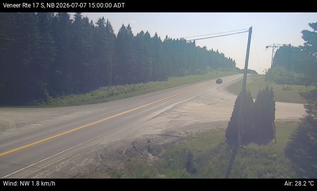 Web Cam image of Veneer (NB Highway 17)