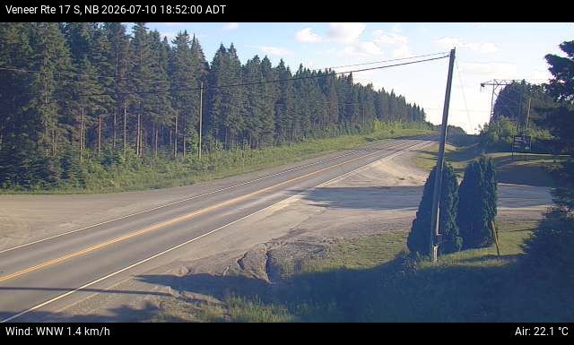 Web Cam image of Veneer (NB Highway 17)