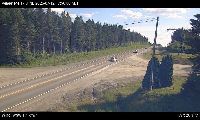 Web Cam image of Veneer (NB Highway 17)
