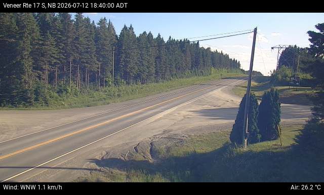 Web Cam image of Veneer (NB Highway 17)