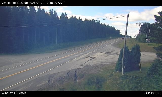 Web Cam image of Veneer (NB Highway 17)