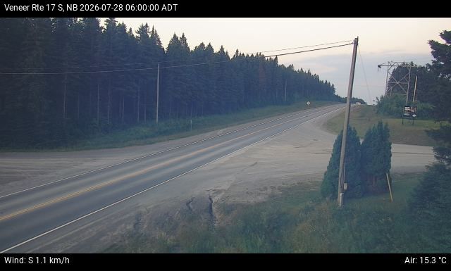 Web Cam image of Veneer (NB Highway 17)