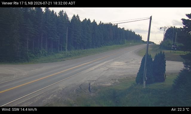 Web Cam image of Veneer (NB Highway 17)