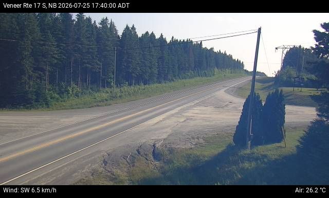 Web Cam image of Veneer (NB Highway 17)