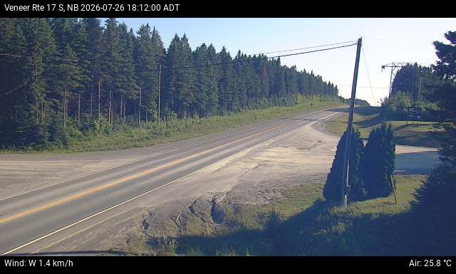 Web Cam image of Veneer (NB Highway 17)