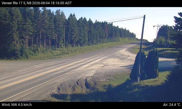 Web Cam image of Veneer (NB Highway 17)