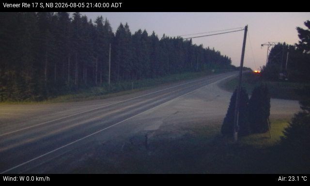 Web Cam image of Veneer (NB Highway 17)