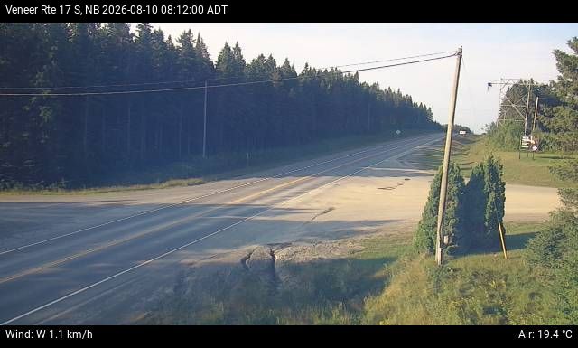 Web Cam image of Veneer (NB Highway 17)