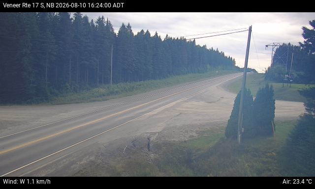 Web Cam image of Veneer (NB Highway 17)