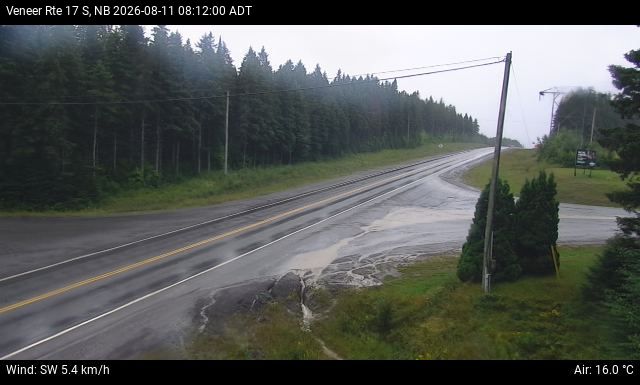 Web Cam image of Veneer (NB Highway 17)