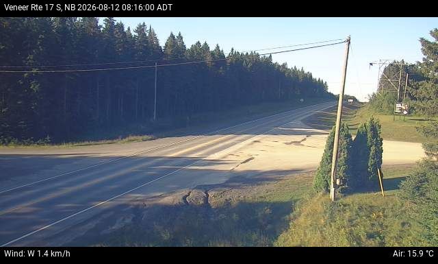 Web Cam image of Veneer (NB Highway 17)