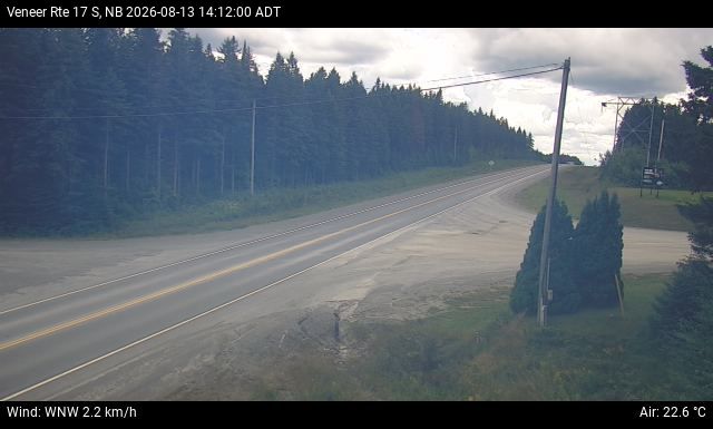 Web Cam image of Veneer (NB Highway 17)