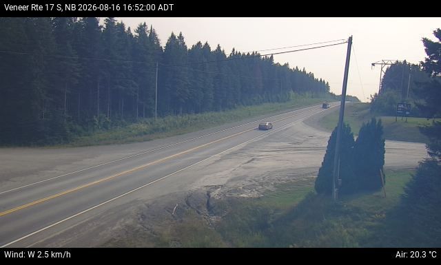 Web Cam image of Veneer (NB Highway 17)