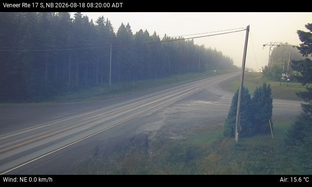 Web Cam image of Veneer (NB Highway 17)
