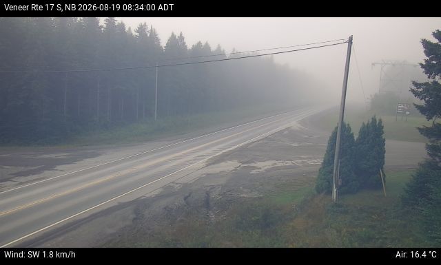 Web Cam image of Veneer (NB Highway 17)