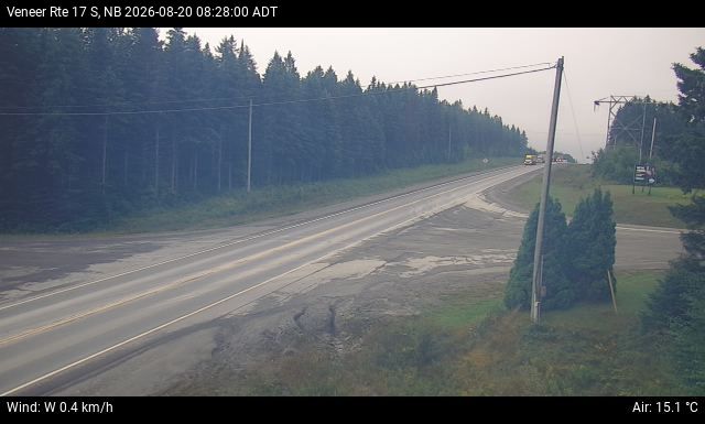 Web Cam image of Veneer (NB Highway 17)
