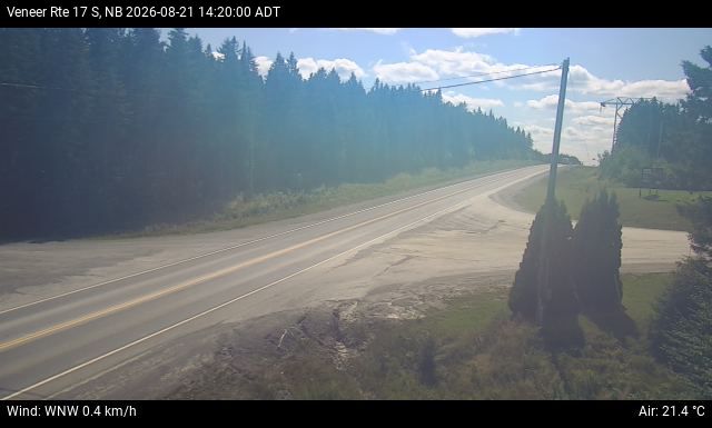 Web Cam image of Veneer (NB Highway 17)