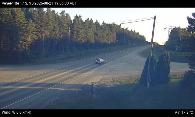Web Cam image of Veneer (NB Highway 17)