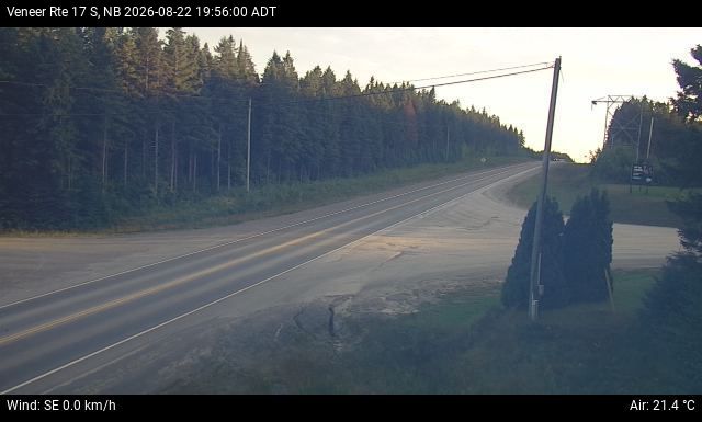 Web Cam image of Veneer (NB Highway 17)