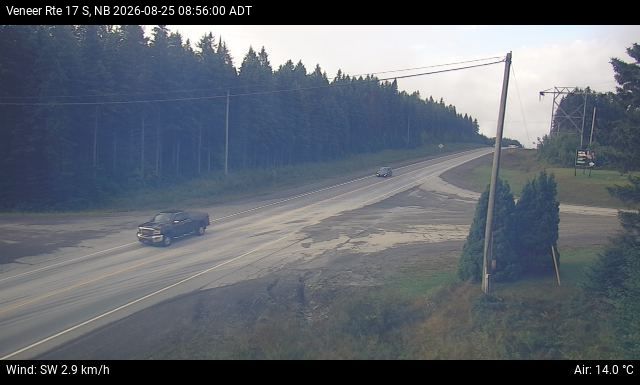Web Cam image of Veneer (NB Highway 17)