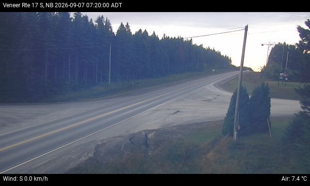 Web Cam image of Veneer (NB Highway 17)