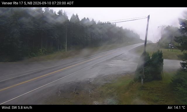 Web Cam image of Veneer (NB Highway 17)