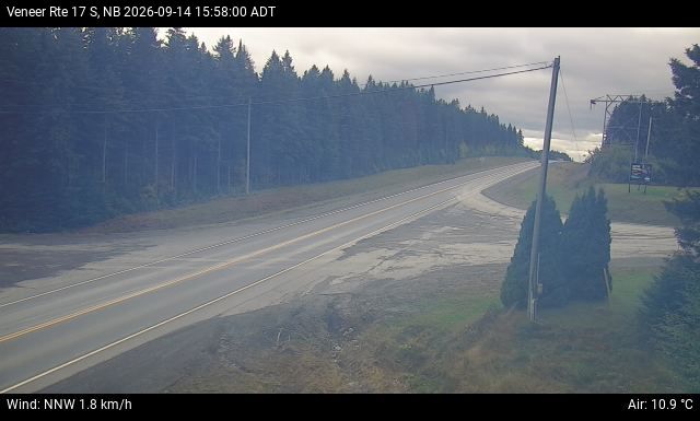 Web Cam image of Veneer (NB Highway 17)