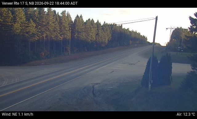Web Cam image of Veneer (NB Highway 17)