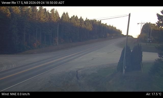 Web Cam image of Veneer (NB Highway 17)