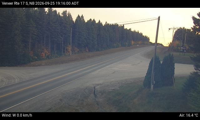 Web Cam image of Veneer (NB Highway 17)