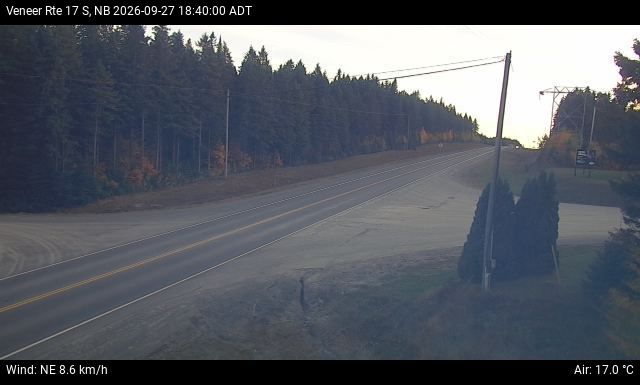 Web Cam image of Veneer (NB Highway 17)