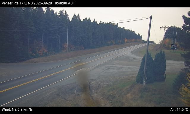 Web Cam image of Veneer (NB Highway 17)