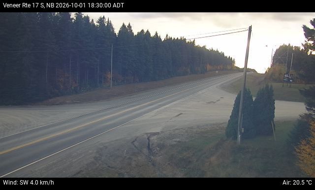 Web Cam image of Veneer (NB Highway 17)