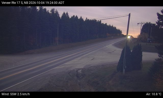 Web Cam image of Veneer (NB Highway 17)