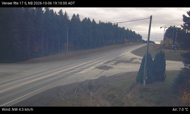 Web Cam image of Veneer (NB Highway 17)