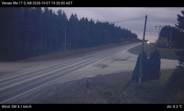 Web Cam image of Veneer (NB Highway 17)