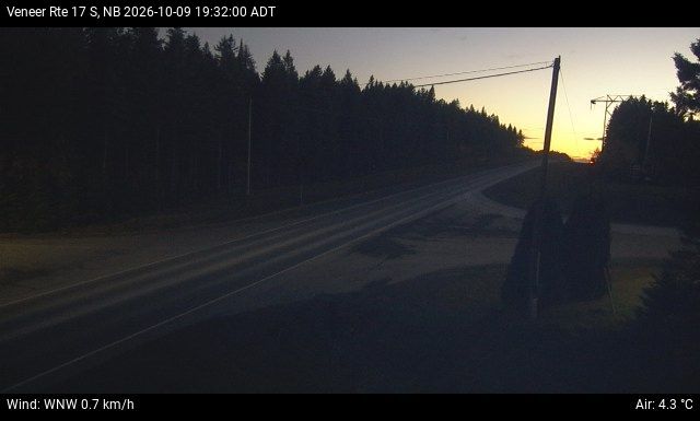 Web Cam image of Veneer (NB Highway 17)