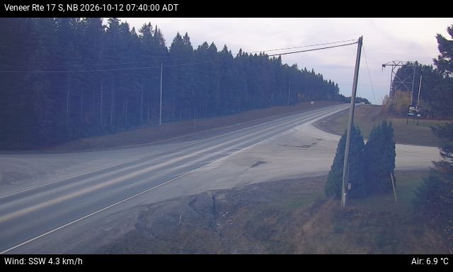 Web Cam image of Veneer (NB Highway 17)