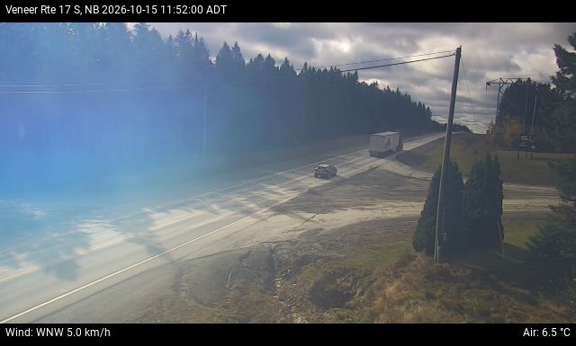 Web Cam image of Veneer (NB Highway 17)
