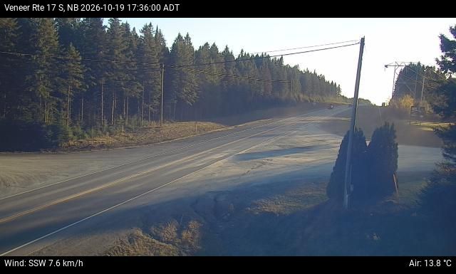 Web Cam image of Veneer (NB Highway 17)