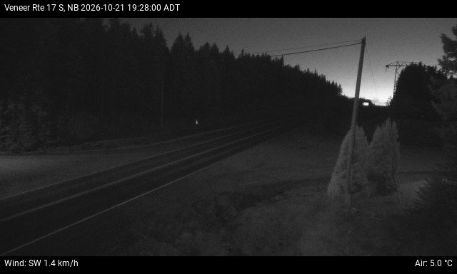 Web Cam image of Veneer (NB Highway 17)