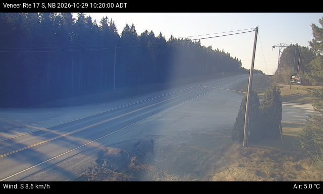 Web Cam image of Veneer (NB Highway 17)