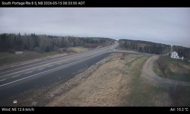 Web Cam image of South Portage (NB Highway 8)