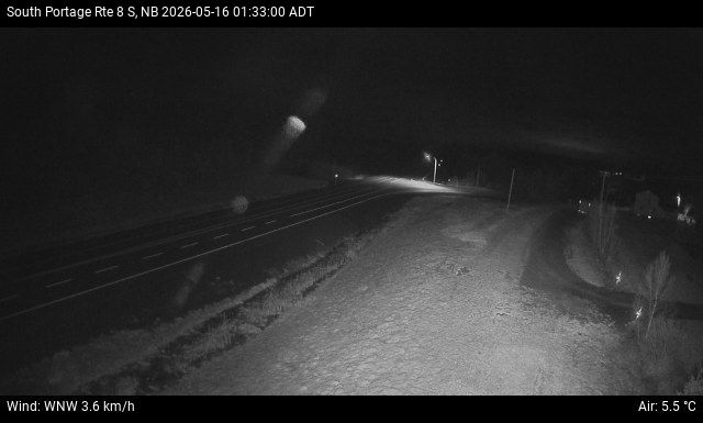 Web Cam image of South Portage (NB Highway 8)