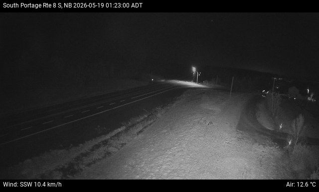 Web Cam image of South Portage (NB Highway 8)