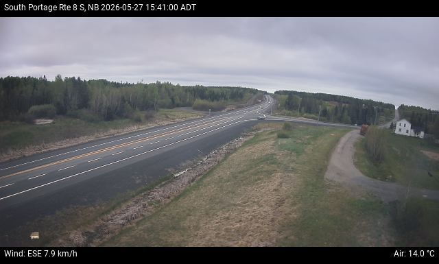 Web Cam image of South Portage (NB Highway 8)