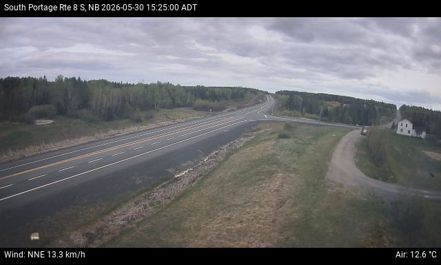 Web Cam image of South Portage (NB Highway 8)